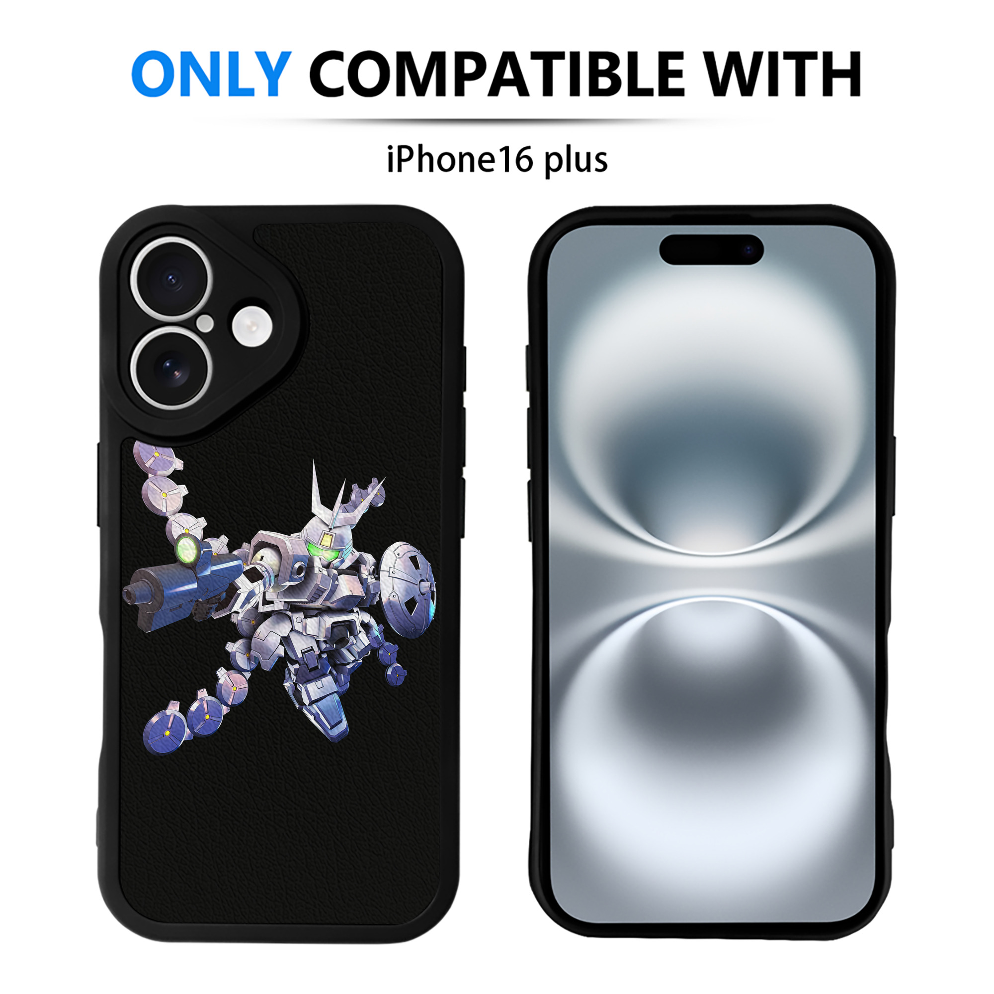 （画像用） 機動戦士ガンダム Mobile Suit Gundam 【iPhone 16シリーズ対応】シリコンスマホケース（レザー調） 材質：シリコン